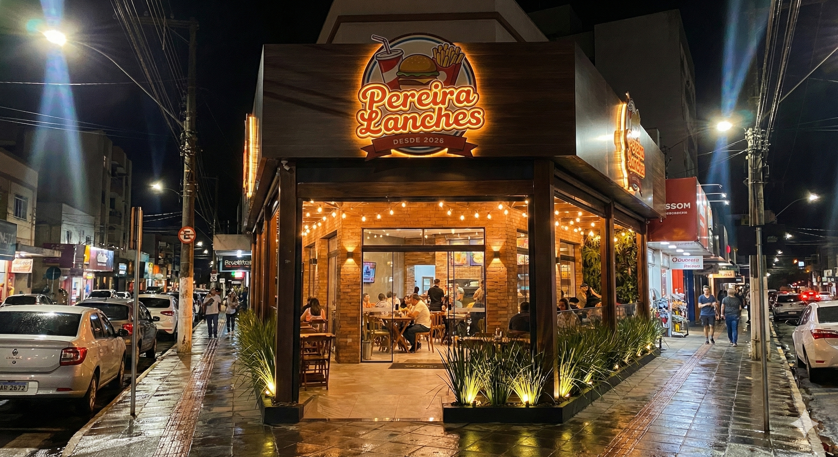 Fachada Pereira Lanches